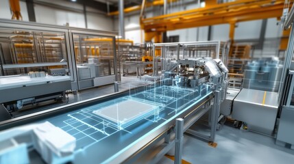 Advanced Robotics in a Modern Industrial Auto Manufacturing Facility