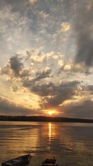 Incredibly beautiful colorful sunset.