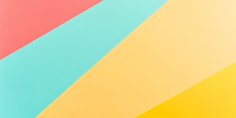 Brightly colored banner with dynamic geometric shapes and empty space for text display or design