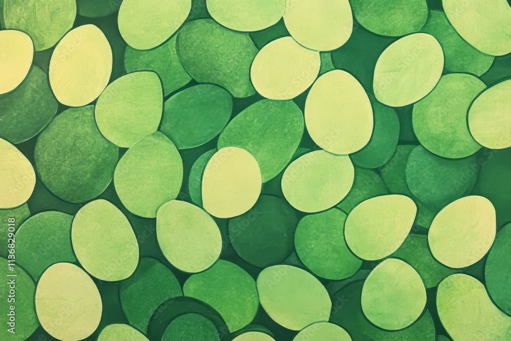 Poster vibrant avocado pattern texture showcasing various shades of green and unique shapes in a fresh, liv