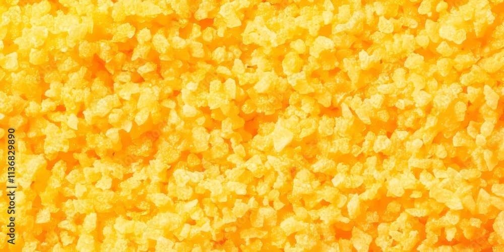 Poster brightly colored bulgur texture showcasing vibrant contrast and clean shadows in a natural setting