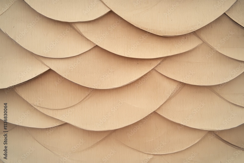 Poster Cardboard pattern showcasing an intricate texture with layered designs and natural tones