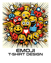 Emoji Vector T Shirt Design