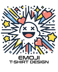 Emoji Vector T Shirt Design