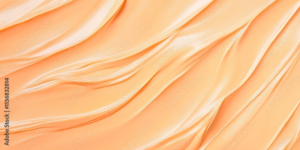 Poster Peanut paste texture showcasing vibrant colors and smooth, clean shadows in a unique pattern