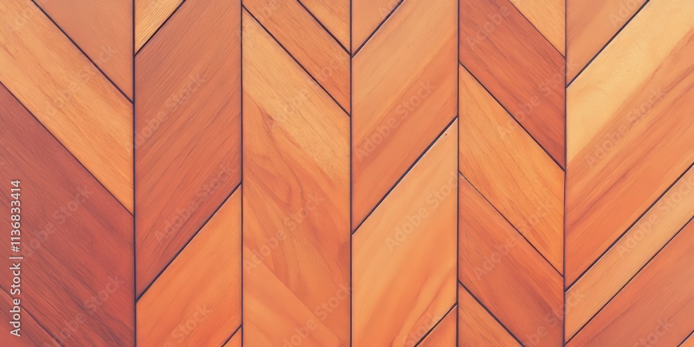 Poster polished wood pattern featuring chevron design with vibrant colors and subtle shadows