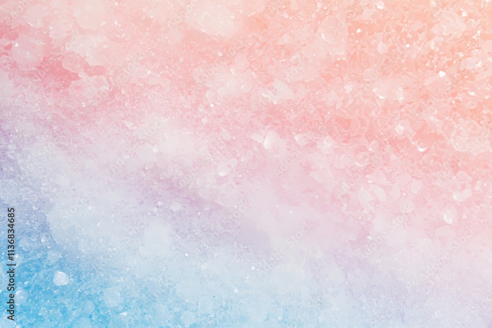 Aufkleber Pattern texture of colorful sugar crystals with a gradient of soft hues in a serene setting