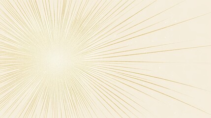 Radiant Golden Burst with Light Rays and Subtle Sparkles on Cream Background