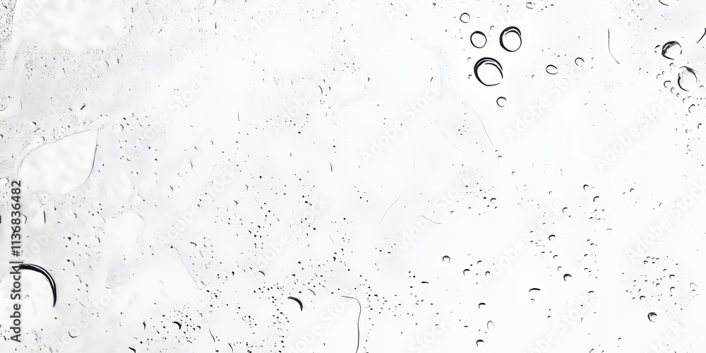 Aufkleber brightly lit droplets on a glass pane create a stunning texture with clean shadows and vivid contras