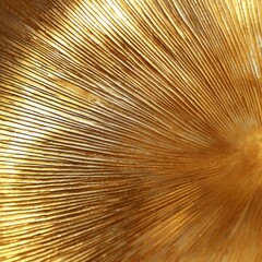 Obraz premium This image showcases a stunning golden surface with radiating textured lines, creating a captivating visual effect.