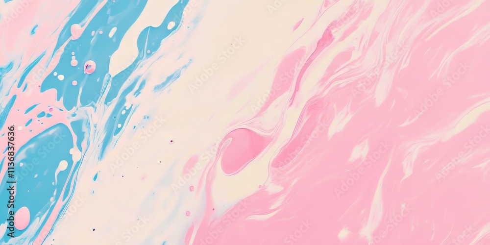 Aufkleber Splashing milk texture with bright colors and clean shadows creating an abstract visual effect for creative backgrounds