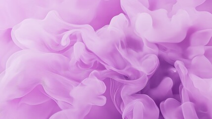 Fototapeta premium Soft lavender smoke-inspired fluid art with flowing wispy shapes and delicate purple gradients, creating a dreamlike and airy texture