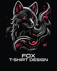 Fox Vector T Shirt Design