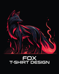 Fox Vector T Shirt Design