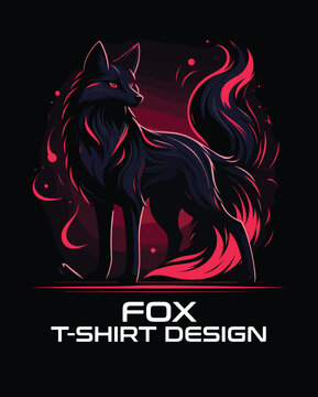 Fox Vector T Shirt Design