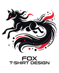 Fox Vector T Shirt Design