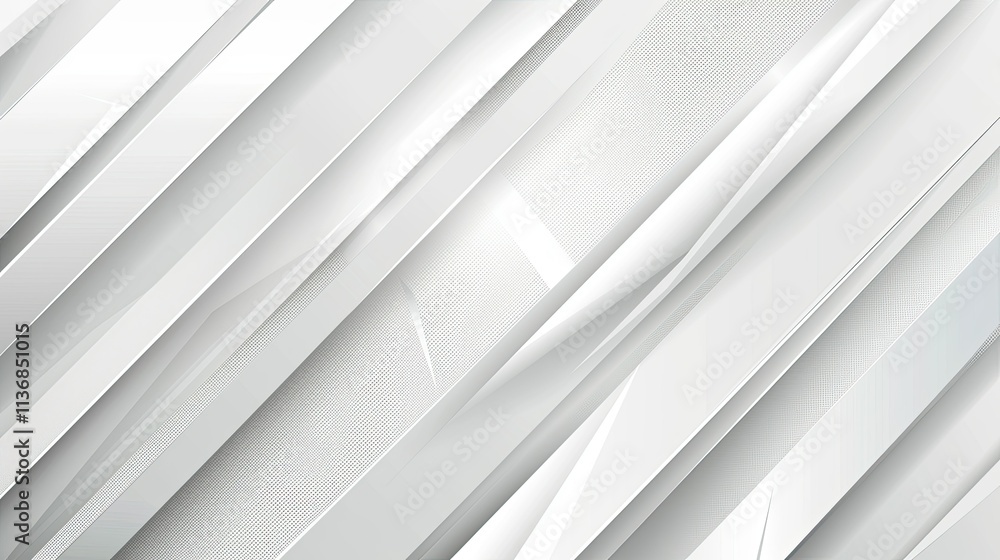 Poster abstract white geometric background with layered diagonal lines and soft textures.