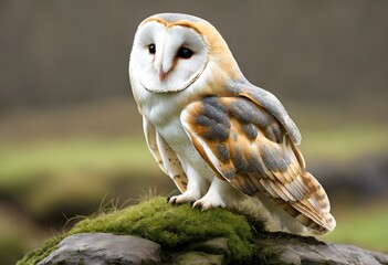 A close up of a Barn Owl