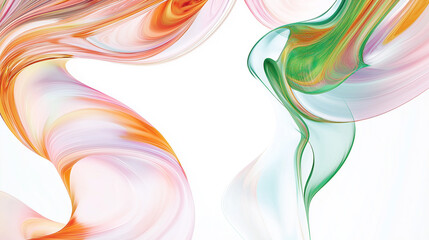 Colorful abstract smoke creating swirling and flowing patterns