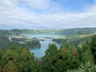 Obraz premium natural park in Azores Island Sao Miguel, Portugal