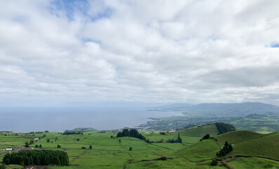 Obraz premium natural park in Azores Island Sao Miguel, Portugal