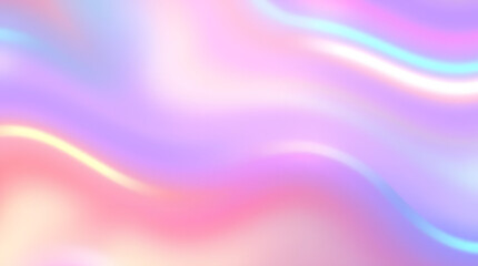 Soft pastel abstract background with fluid curves and light reflections for creative design concepts