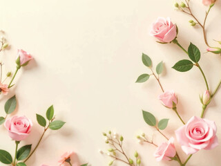 pink rose background