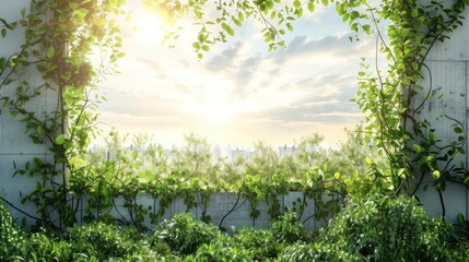 Fototapeta premium Nature Reclaiming the City: A Post-Apocalyptic Vision
