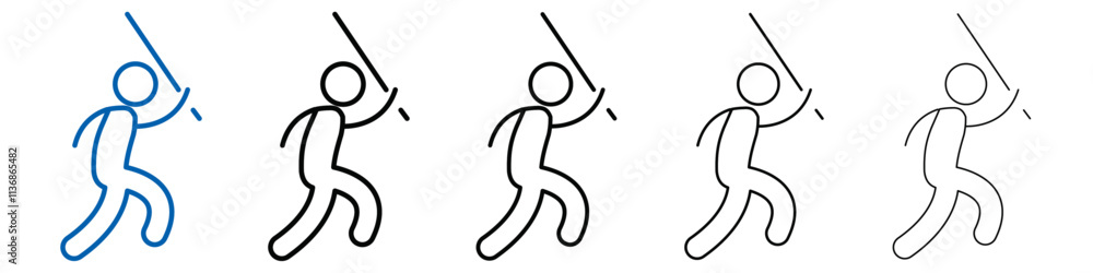 Poster abuse icon outline vector logo for web ui