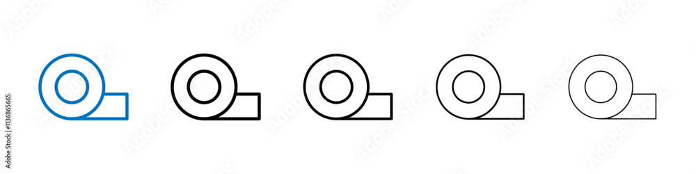 Poster Adhesive tape icon Outline vector logo for web ui