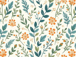 seamless pattern with flowers