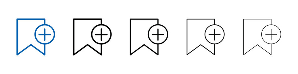 Add to favorite icon Outline vector logo for web ui