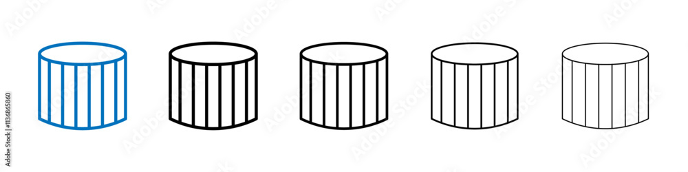 Poster air filter icon outline vector logo for web ui