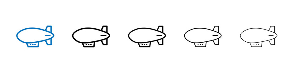 Airship icon Outline vector logo for web ui © Hindi