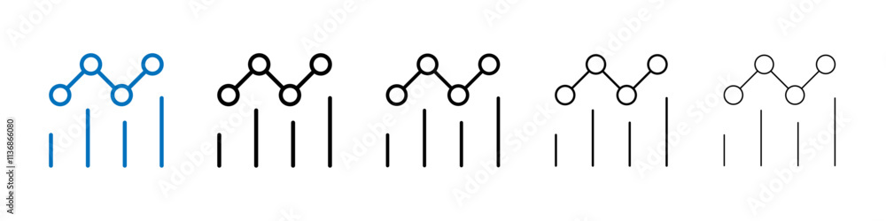 Poster analytic icon outline vector logo for web ui