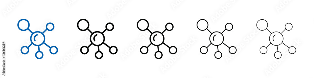 Poster antioxidant icon outline vector logo for web ui