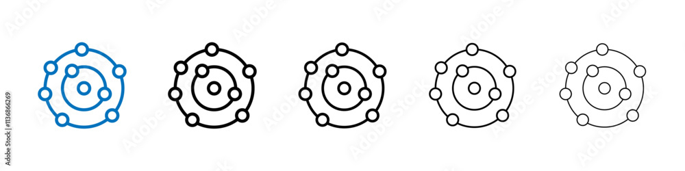 Poster Antioxidant icon Outline vector logo for web ui