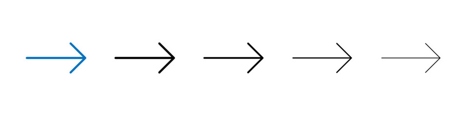 Arrow Icon Outline vector logo for web ui