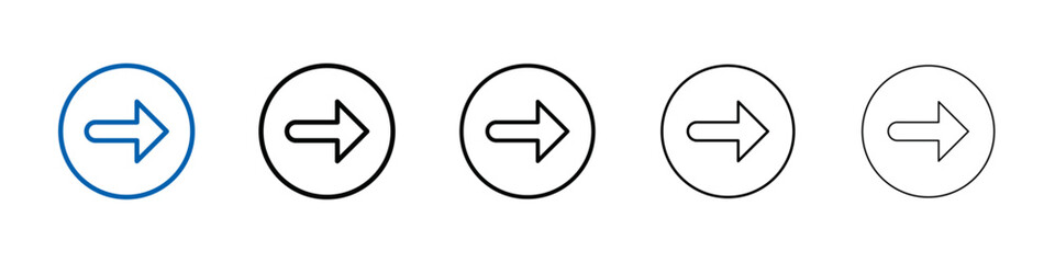 Arrow icon Outline vector logo for web ui