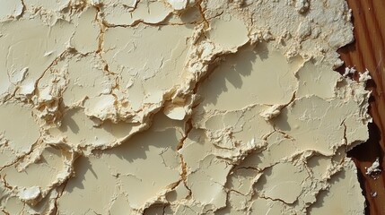Detailed textures of cracked clay showcase a beautiful interplay of light and shadow