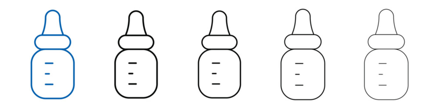 baby sippy icon Outline vector logo for web ui