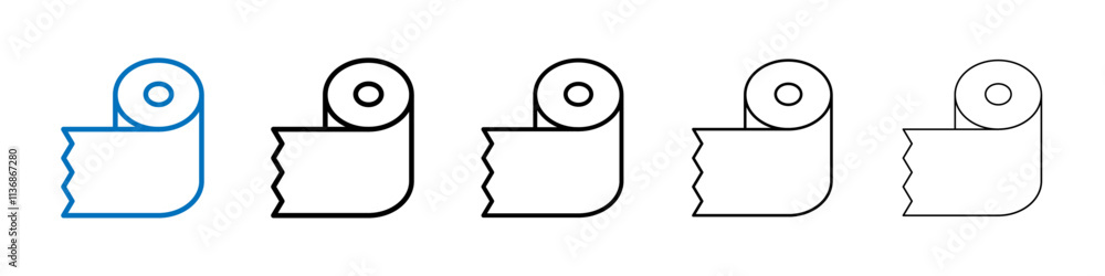 Poster Bandage roll icon Outline vector logo for web ui