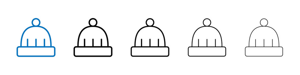 Beanie icon Outline vector logo for web ui