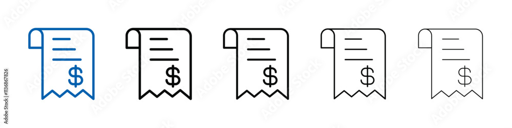 Poster bills icon Outline vector logo for web ui