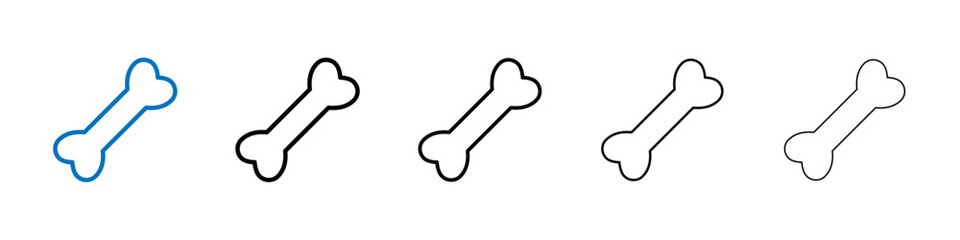 Bone icon Outline vector logo for web ui