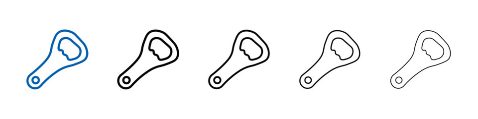 Obraz premium Bottle opener icon Outline vector logo for web ui