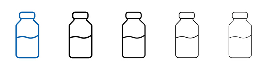 Bottle water icon Outline vector logo for web ui