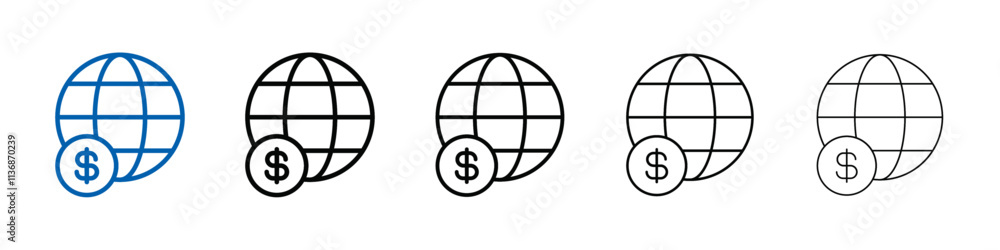 Poster capitalism icon outline vector logo for web ui