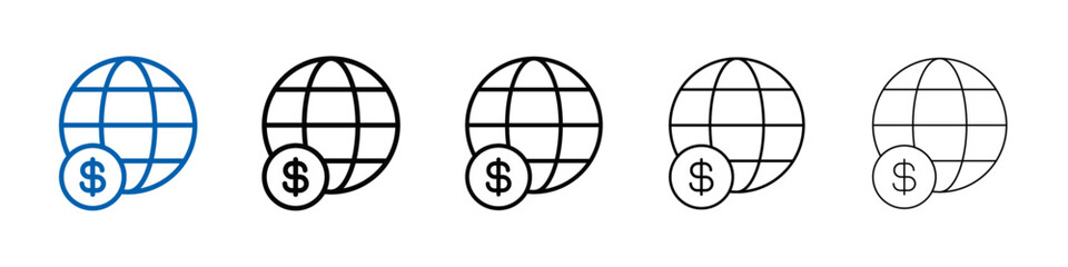 Capitalism icon Outline vector logo for web ui