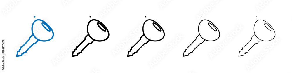 Poster Car Key icon Outline vector logo for web ui